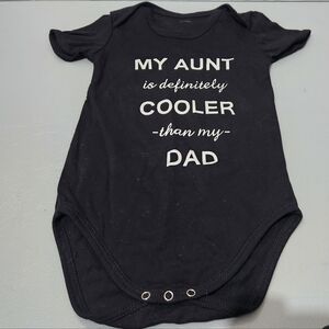 Black Bodysuit - 'My Aunt is Cooler'
